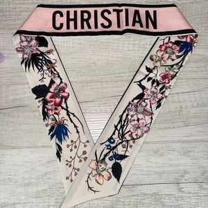 Floral Twilly for Bag or scarf